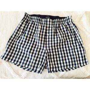 J.Crew | NWOT Patterned boxers in Van Buren Gingham Navy | Sz M